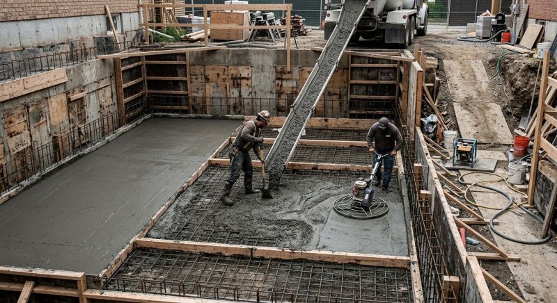 Basement Concrete Installation in Marshall, MI