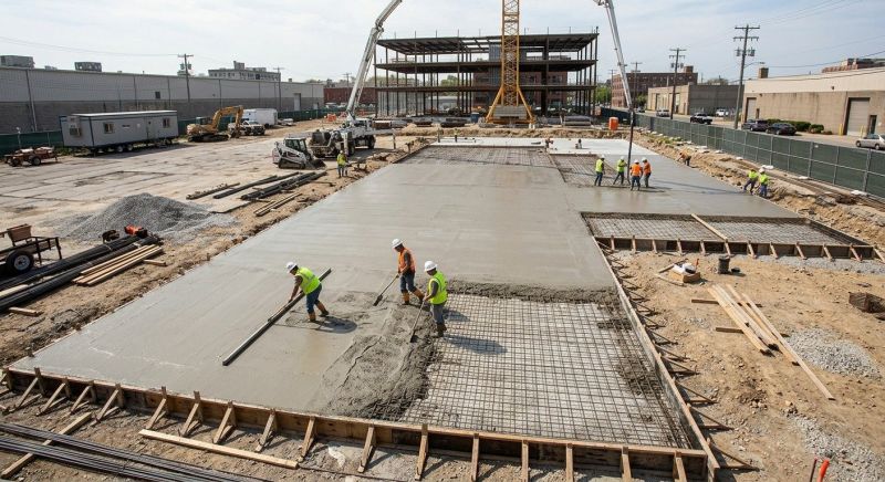 Commercial Slab Construction in Kalamazoo County, MI