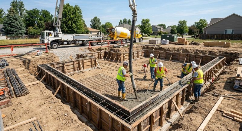 Concrete Foundation Installation in Kalamazoo County, MI