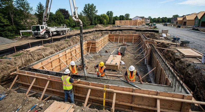 Concrete Foundation Installation in Plainwell, MI