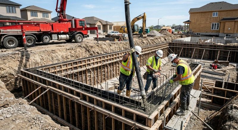 Foundation Pouring in Battle Creek, MI