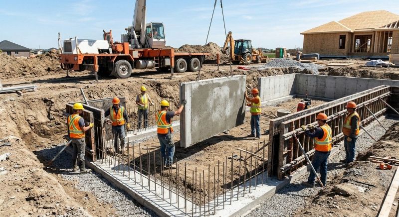Foundation Wall Installation in Battle Creek, MI