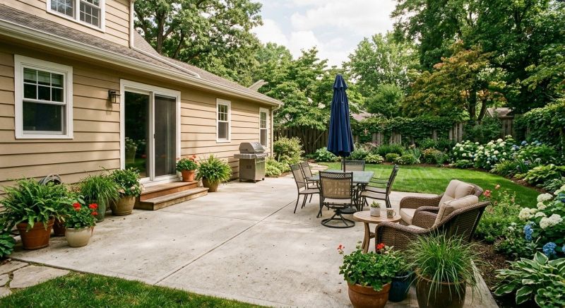 Concrete Patio Installation project example